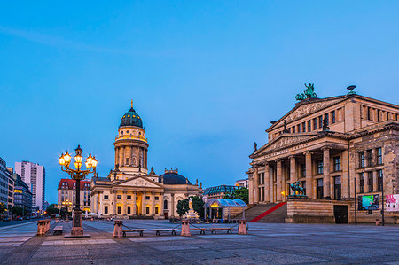 deutscher dom - Deutscher Dom and the Concert Hall in Gendarmenmarkt, Berlin, Germany, Europe Stockbilder - Premium RF Lizenzfrei, Bildnummer: 6119-09253042