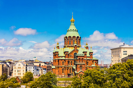 Uspenski Cathedral in Helsinki, Finland, Europe Foto de stock - Sin royalties Premium, Código: 6119-09253018