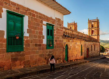 simsearch:6119-09253205,k - La Inmaculada Concepcion Cathedral, Barichara, Santander Department, Colombia, South America Foto de stock - Royalty Free Premium, Número: 6119-09253204