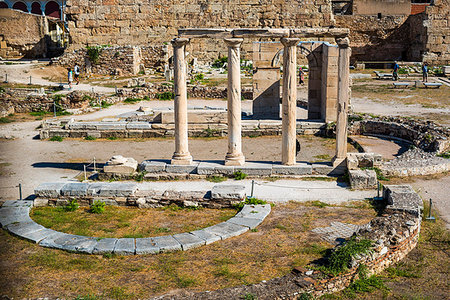 Ancient Roman Agora, Athens, Attica Region, Greece, Europe Stock Photo - Premium Royalty-Free, Code: 6119-09202897