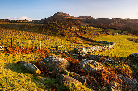 simsearch:400-04969165,k - Snowdonia National Park landscape at sunrise, near Porthmadog, North Wales, Wales, United Kingdom, Europe Stock Photo - Premium Royalty-Free, Code: 6119-09202836