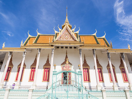 simsearch:6119-09074654,k - Silver Pagoda, Royal Palace, Phnom Penh, Cambodia, Indochina, Southeast Asia, Asia Photographie de stock - Premium Libres de Droits, Code: 6119-09203141