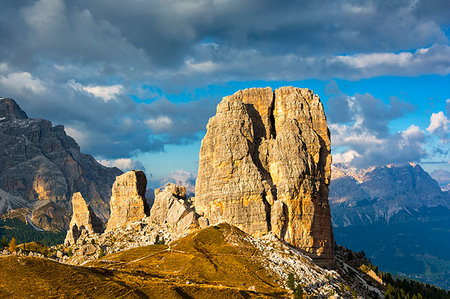 simsearch:6119-09101738,k - Dolomites, UNESCO World Heritage Site, Cortina d'Ampezzo, Cinque Torri peaks, Belluno province, Veneto, Italy, Europe Stock Photo - Premium Royalty-Free, Code: 6119-09203445