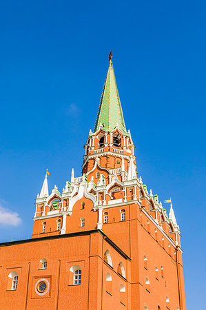 simsearch:6119-09214062,k - Trinity Gate Tower of the Kremlin, UNESCO World Heritage Site, Moscow, Russia, Europe Photographie de stock - Premium Libres de Droits, Code: 6119-09214078