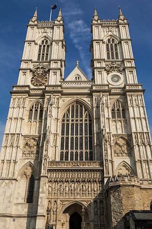 West Front, Westminster Abbey, London, England, United Kingdom, Europe Foto de stock - Sin royalties Premium, Código: 6119-09214020