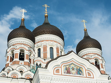 simsearch:6119-08268198,k - Alexander Nevsky Cathedral (Russian Orthodox), Toompea (Upper Town), UNESCO World Heritage Site, Tallinn, Estonia, Baltics, Europe Photographie de stock - Premium Libres de Droits, Code: 6119-09214103