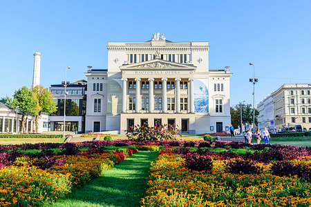 Opera House, Riga, Latvia, Europe Stock Photo - Premium Royalty-Free, Code: 6119-09228647