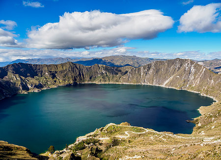 simsearch:6119-09228616,k - Lake Quilotoa, Cotopaxi Province, Ecuador, South America Foto de stock - Sin royalties Premium, Código: 6119-09228701