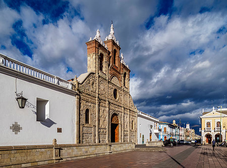 simsearch:862-03710857,k - San Pedro Cathedral, Maldonado Park, Riobamba, Chimborazo Province, Ecuador, South America Photographie de stock - Premium Libres de Droits, Code: 6119-09228709