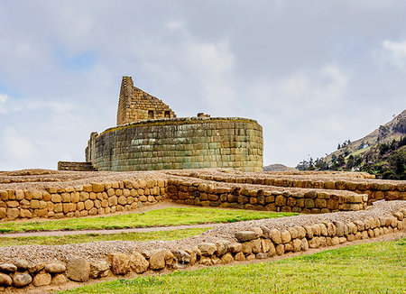 simsearch:862-03710870,k - Temple of the Sun, Ingapirca Ruins, Ingapirca, Canar Province, Ecuador, South America Photographie de stock - Premium Libres de Droits, Code: 6119-09228720