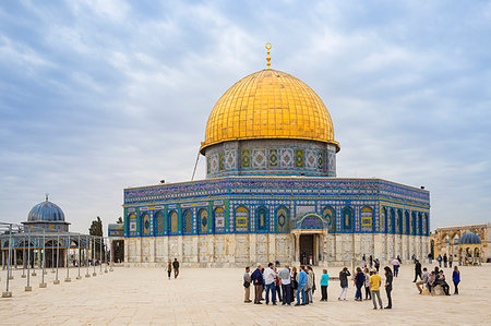 simsearch:6119-09238454,k - Dome of the Rock, Temple Mount, Old City, UNESCO World Heritage Site, Jerusalem, Israel, Middle East Foto de stock - Sin royalties Premium, Código: 6119-09238446