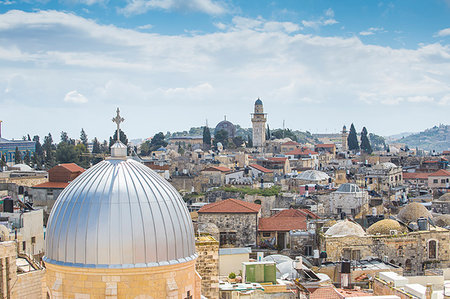 simsearch:6119-09238440,k - View of the Old City, UNESCO World Heritage Site, Jerusalem, Israel, Middle East Stock Photo - Premium Royalty-Free, Code: 6119-09238452