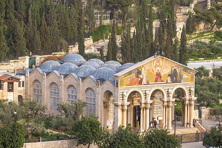 simsearch:6119-09238469,k - Church of All Nations (Church of the Agony) (Basilica of the Agony), Mount of Olives, Jerusalem, Israel, Middle East Foto de stock - Sin royalties Premium, Código: 6119-09238465