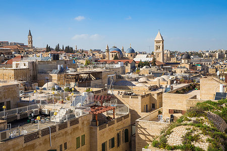 simsearch:6119-09238449,k - View of Jewish quarter, Old City, UNESCO World Heritage Site, Jerusalem, Israel, Middle East Fotografie stock - Premium Royalty-Free, Codice: 6119-09238475