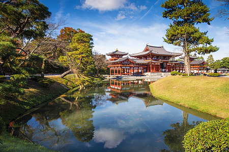 simsearch:6119-09238420,k - Byodoin (Byodo-in) Temple, UNESCO World Heritage Site, Kyoto, Japan, Asia Stock Photo - Premium Royalty-Free, Code: 6119-09238419