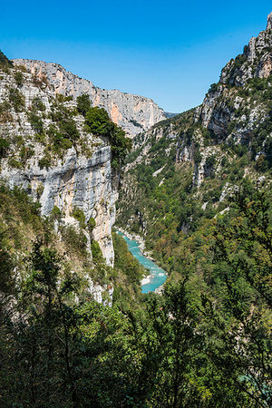 Verdon Gorge (Grand Canyon du Verdon), Alpes de Haute Provence, South of France, Europe Fotografie stock - Premium Royalty-Free, Codice: 6119-09238530