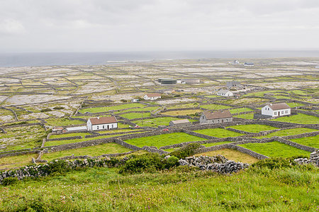 simsearch:6129-09057796,k - Bleak flat landscape of stone-walled farms, Inishmaan, Aran Islands, County Galway, Connacht, Republic of Ireland, Europe Photographie de stock - Premium Libres de Droits, Code: 6119-09238763