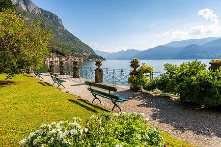 simsearch:6119-09239078,k - View of lake from Botanical Gardens in the village of Vezio, Province of Como, Lake Como, Lombardy, Italian Lakes, Italy, Europe Stockbilder - Premium RF Lizenzfrei, Bildnummer: 6119-09239073