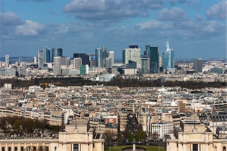 paris - High angle view of city, Paris, France Stockbilder - Premium RF Lizenzfrei, Bildnummer: 6121-08107014