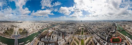 paris - Aerial view of the cityscape, Paris, France Stockbilder - Premium RF Lizenzfrei, Bildnummer: 6121-08107023