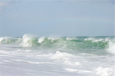 romperse el mar - Waves breaking in sea, Tangalle, South Province, Sri Lanka Foto de stock - Sin royalties Premium, Código: 6121-08859211
