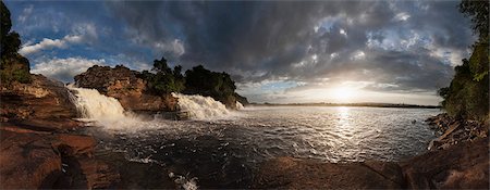 Waterfall, Canaima National Park, Bolivar State, Venezuela Stock Photo - Premium Royalty-Free, Code: 6121-08859215
