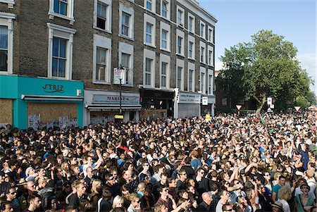 Crowds at Notting Hill Carnival, London Foto de stock - Sin royalties Premium, Código: 6122-07695067