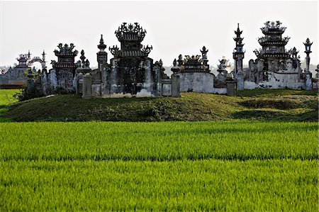 Buddhist graveyard at Hue, Vietnam Stock Photo - Premium Royalty-Free, Code: 6122-07697611