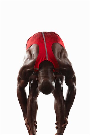 Athlete stretching Foto de stock - Sin royalties Premium, Código: 6122-07700151