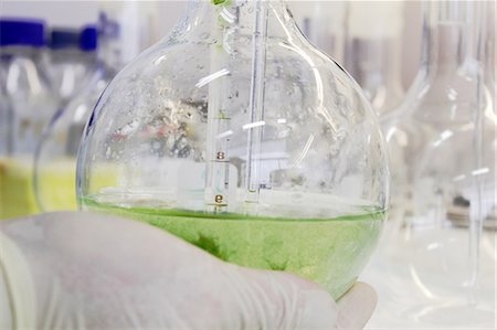 scientific experiment - Scientist holding beaker full of liquid Stock Photo - Premium Royalty-Free, Code: 6122-07703904