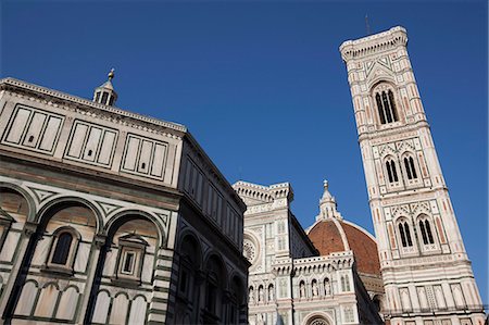 Low angle view of Duomo cathedral Stock Photo - Premium Royalty-Free, Code: 6122-07704774