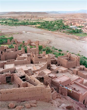 simsearch:6122-07705238,k - Ait Benhaddou built on hillside Stockbilder - Premium RF Lizenzfrei, Bildnummer: 6122-07705232