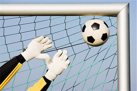 football skill - Goalkeeper making a save Foto de stock - Sin royalties Premium, Código: 6122-08212547