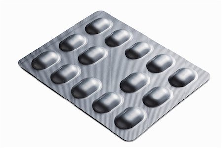 Close up of blister pack of pills Stock Photo - Premium Royalty-Free, Code: 6122-08229939