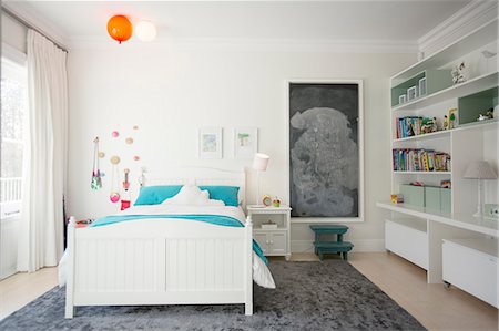 simsearch:6124-08170632,k - Home showcase child's bedroom Photographie de stock - Premium Libres de Droits, Code: 6124-08170538