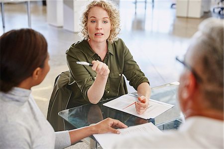 ready - Businesswoman talking in meeting Stock Photo - Premium Royalty-Free, Code: 6124-08768391