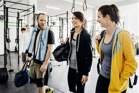 simsearch:6126-08644273,k - Germany, Young women and man in gym Stock Photo - Premium Royalty-Free, Code: 6126-08644266