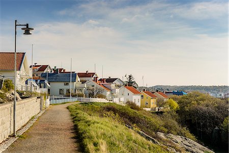 simsearch:700-03659267,k - Sweden, West Coast, Bohuslan, Marstrand, View of houses in village Stockbilder - Premium RF Lizenzfrei, Bildnummer: 6126-08644601