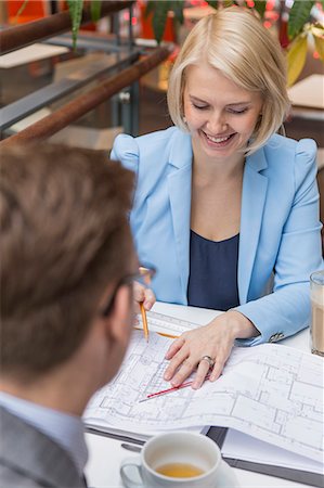 simsearch:6126-08636707,k - Finland, Helsinki, Businesswoman at meeting in cafe Stock Photo - Premium Royalty-Free, Code: 6126-08644896