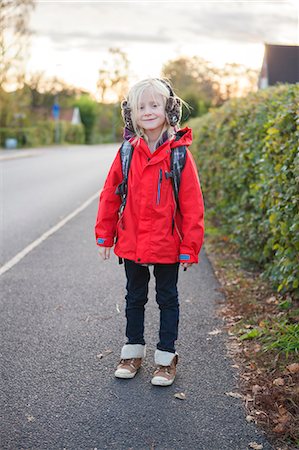 seven years old girls - Sweden, Portrait of girl (6-7) in autumn Stock Photo - Premium Royalty-Free, Code: 6126-08636003