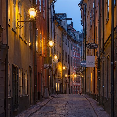 simsearch:6126-08636348,k - Sweden, Stockholm, Gamla Stan, View of Stockholm Old Town Stock Photo - Premium Royalty-Free, Code: 6126-08636231