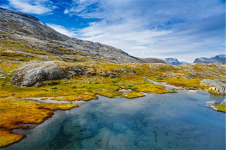 simsearch:6126-08636296,k - Norway, More og Romsdal, Sunnmore, Scenic view of landscape Foto de stock - Royalty Free Premium, Número: 6126-08636316