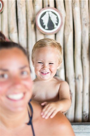 simsearch:851-02961268,k - Son behind his mother Stock Photo - Premium Royalty-Free, Code: 6126-09103897