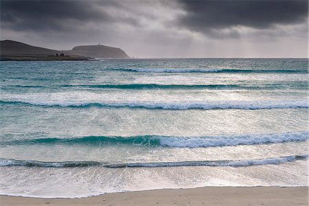 shore waves - Sumburgh Head in Shetland, Scotland Stock Photo - Premium Royalty-Free, Code: 6126-09104140