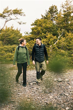 simsearch:6126-09103925,k - Couple hiking in Sodermanland, Sweden Stock Photo - Premium Royalty-Free, Code: 6126-09104385