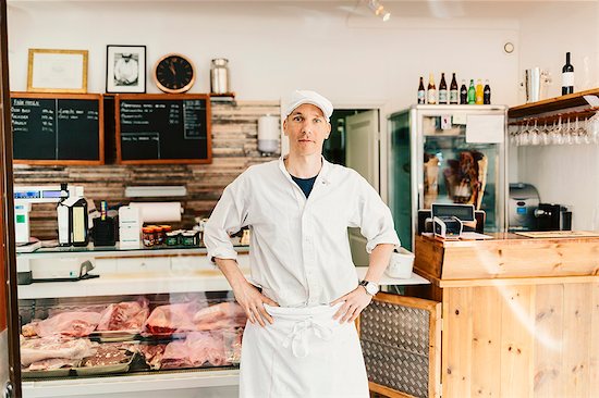 Portrait of butcher in Sweden Stock Photo - Premium Royalty-Free, Image code: 6126-09104447