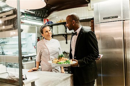 simsearch:6126-09104476,k - Chef and waiter at restaurant in Sweden Stock Photo - Premium Royalty-Free, Code: 6126-09104466