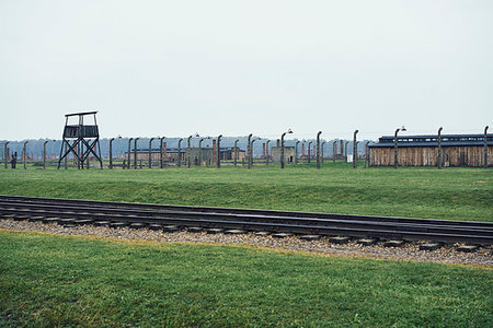 Train tracks at Auschwitz Concentration Camp Stock Photo - Premium Royalty-Free, Code: 6126-09266202