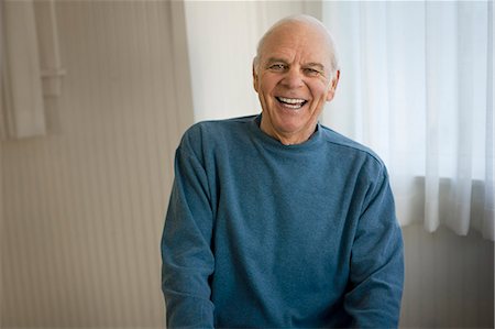 simsearch:841-07201661,k - Portrait of a laughing senior man. Stock Photo - Premium Royalty-Free, Code: 6128-08738184