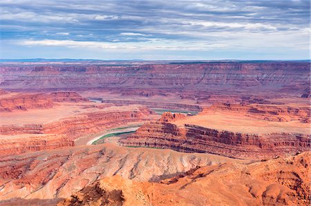 Sunset at Dead Horse Point State Park, Moab, Utah, USA Photographie de stock - Premium Libres de Droits, Code: 6129-09044016